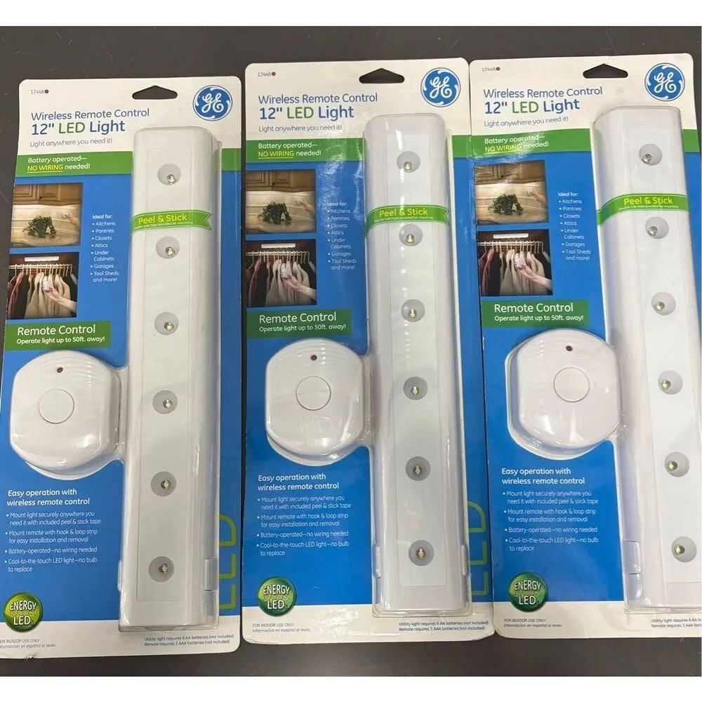 GE Wireless remote control light lot of 3 packs